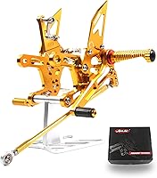 Vista 22 de Arashi (Versión 2.2) reposapiés ajustables para motocicleta KAWASAKI Ninja 300 EX300B ABS / EX300A/ EX300 ABS/ EX300A / SE 2013-2017 Accesorios