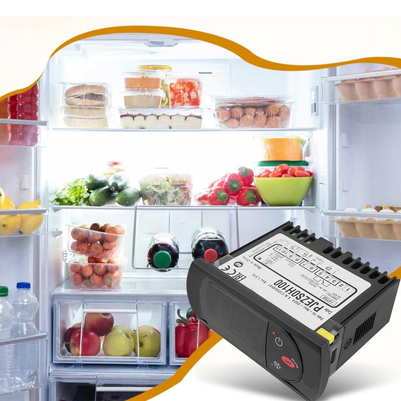 Unité de contrôle de température Industrielle avec Temps de réponse Rapide Thermostat numérique Parfait pour Les Applications de Stockage des Aliments Thermostat numérique pour réfrigérateur
