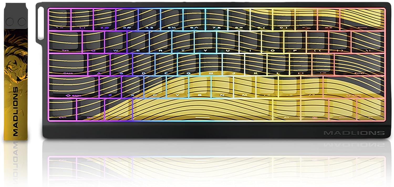 ZMX MADLIONS MAD 60 HE Rapid Trigger RGB Gaming Keyboard,60 Switch Hall