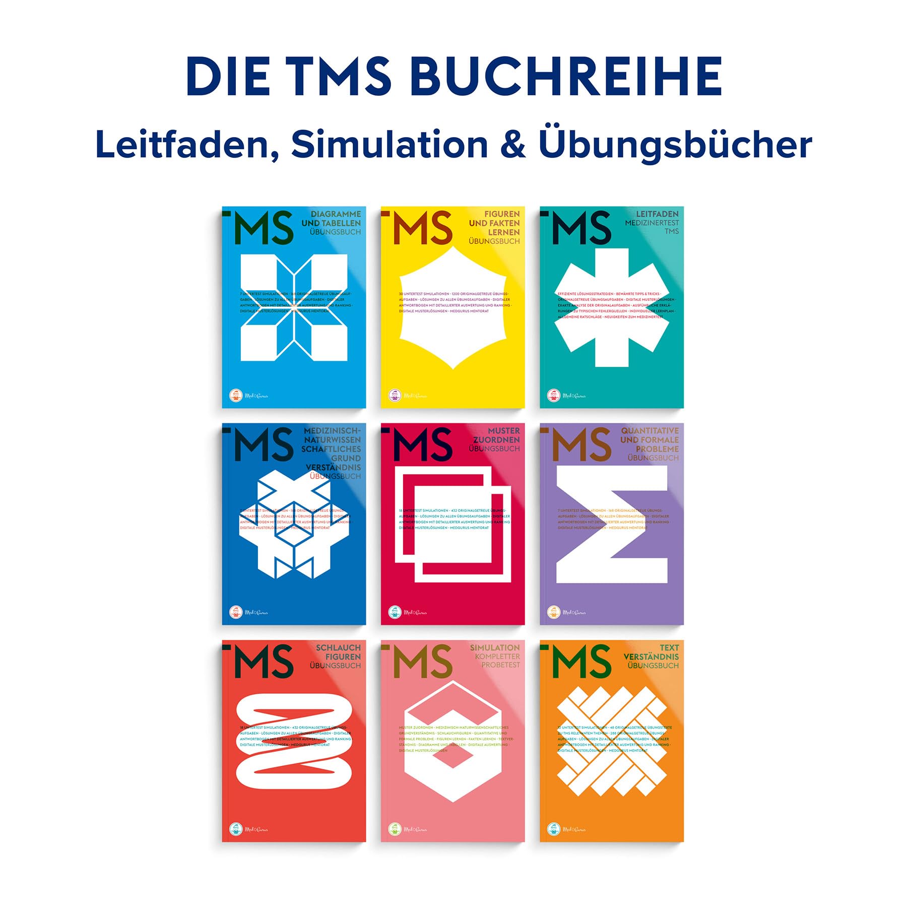 MedGurus TMS Vorbereitung - TMS Leitfaden - Bearbeitungsstrategien & Übungsaufgaben zu allen Untertests des Medizinertests TMS - Erfolgreich ins Medizinstudium