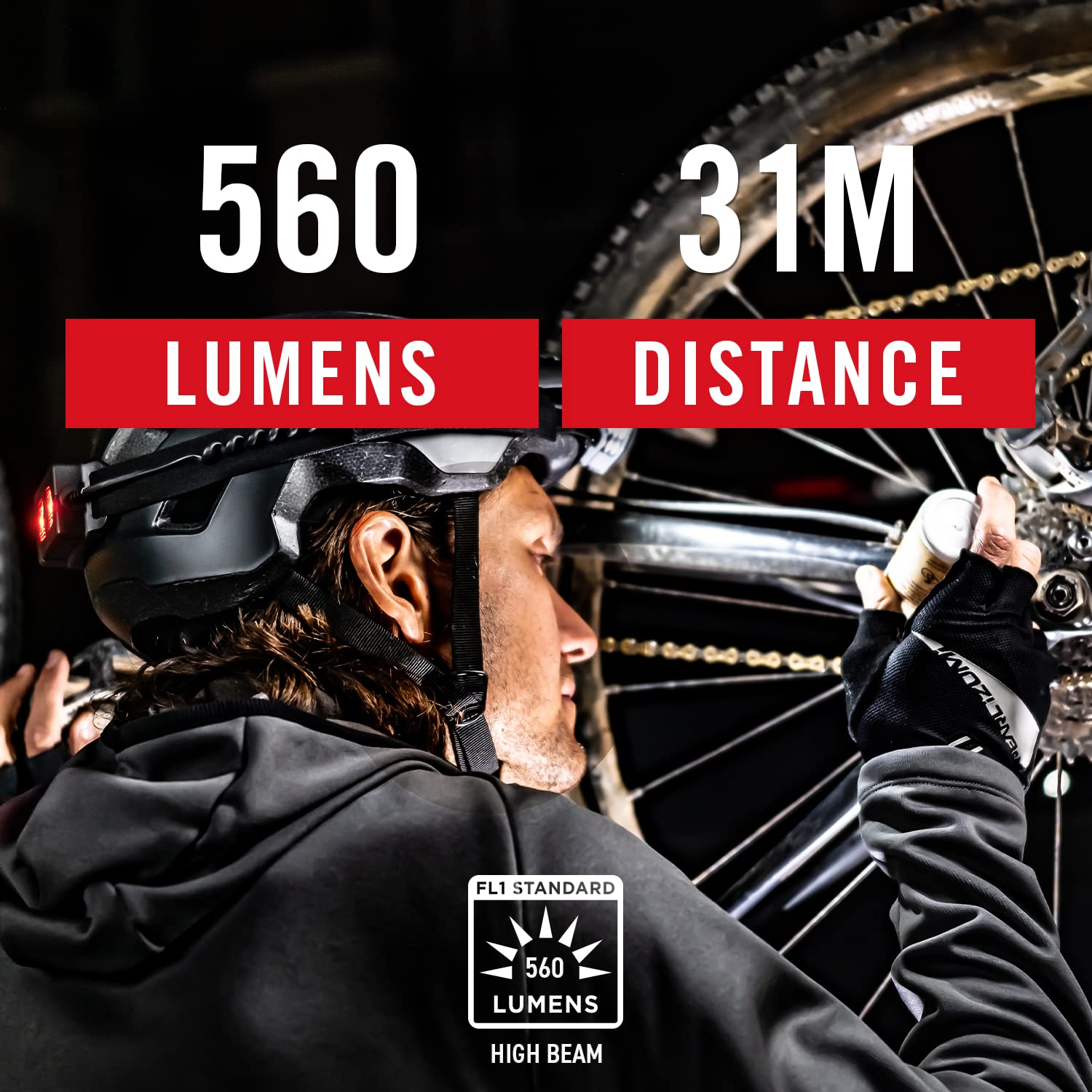 Coast RL10 560 Lumen Dual Color LED Headlamp with Flood and Spot Beams, Variable Light Control, C.O.B., Alkaline Dual Power, Non-Slip Band, 3 x AAA Included