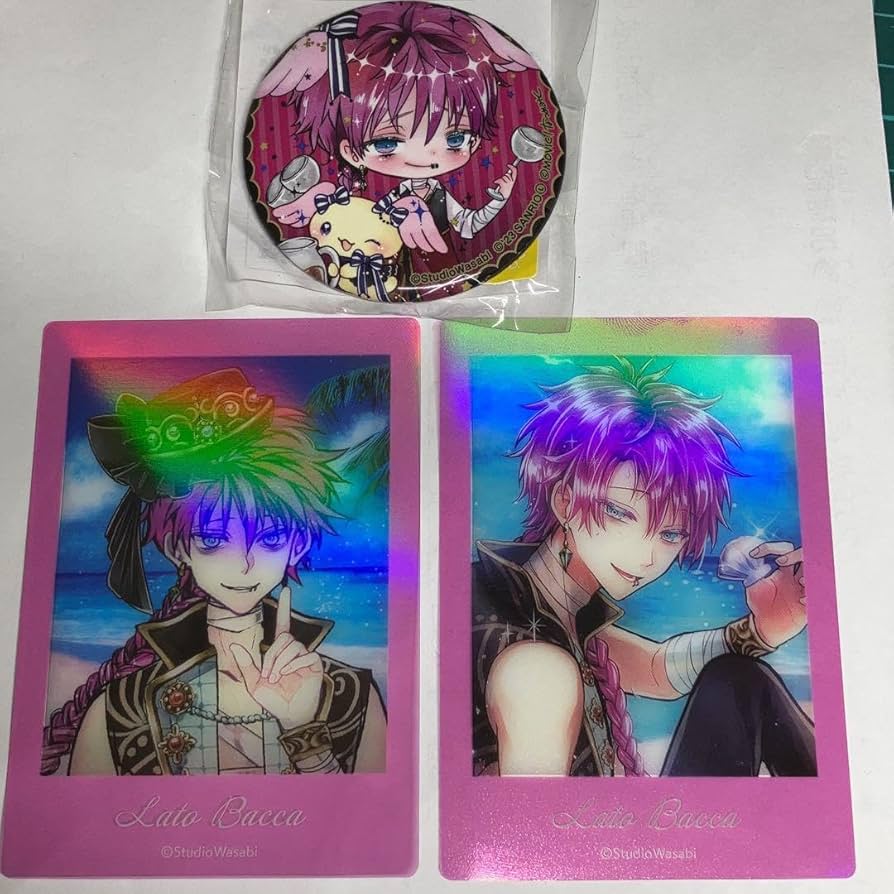 あくねこ ラト 宝石缶バッジ