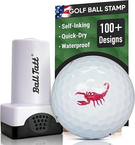 Sello de pelota de golf, sello de pelota de golf, marcadores de sellos de pelotas de golf autoentintados, herramienta de marcado de pelotas de golf
