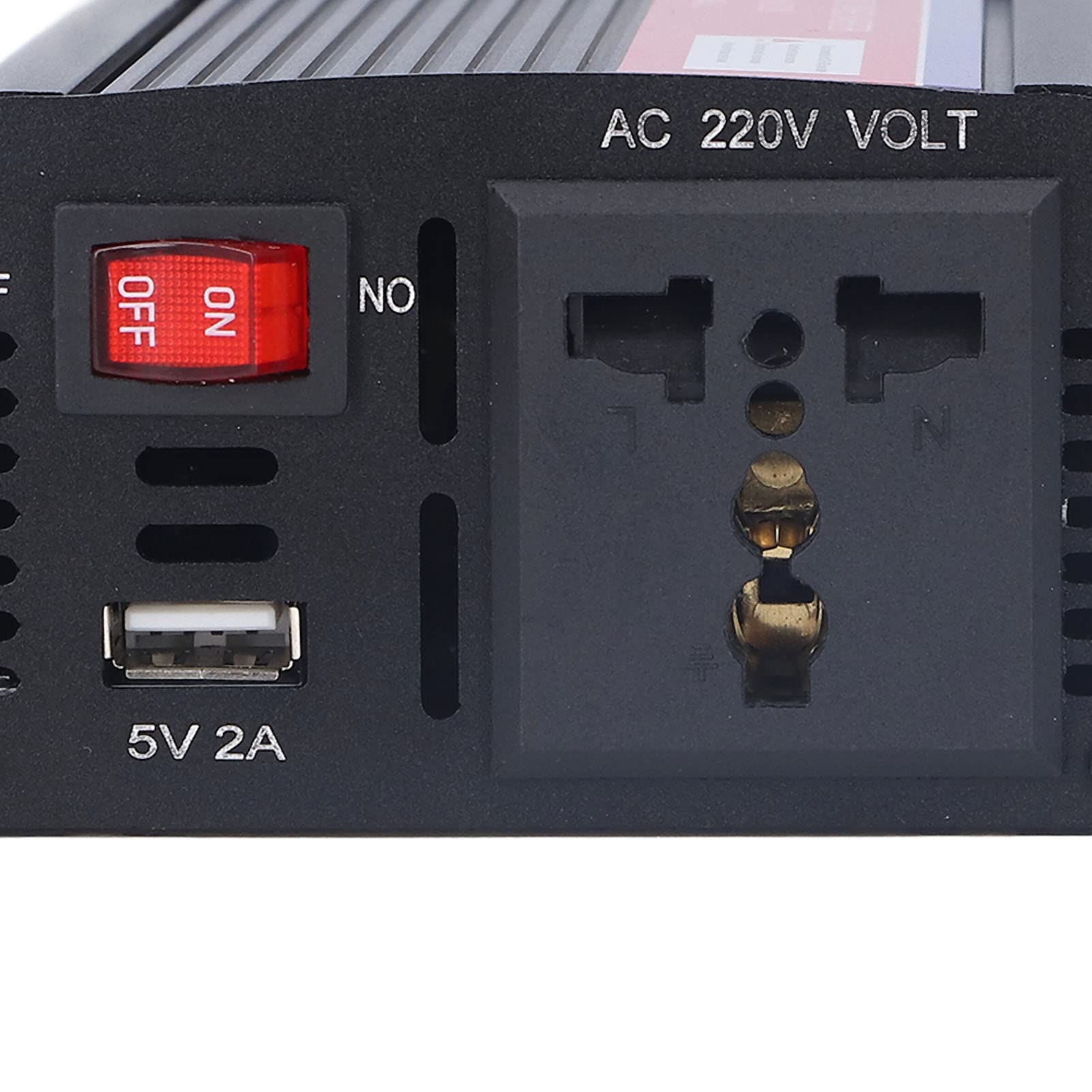 Przetwornica Napięcia Przetwornica Prądu Stałego na Prąd Zmienny ze Stopu Aluminium 12 V DC na 230 V AC 500 W z 80% wydajnością Zabezpieczenie Przed Przeciążeniem Kompaktowa Konstrukcja Do