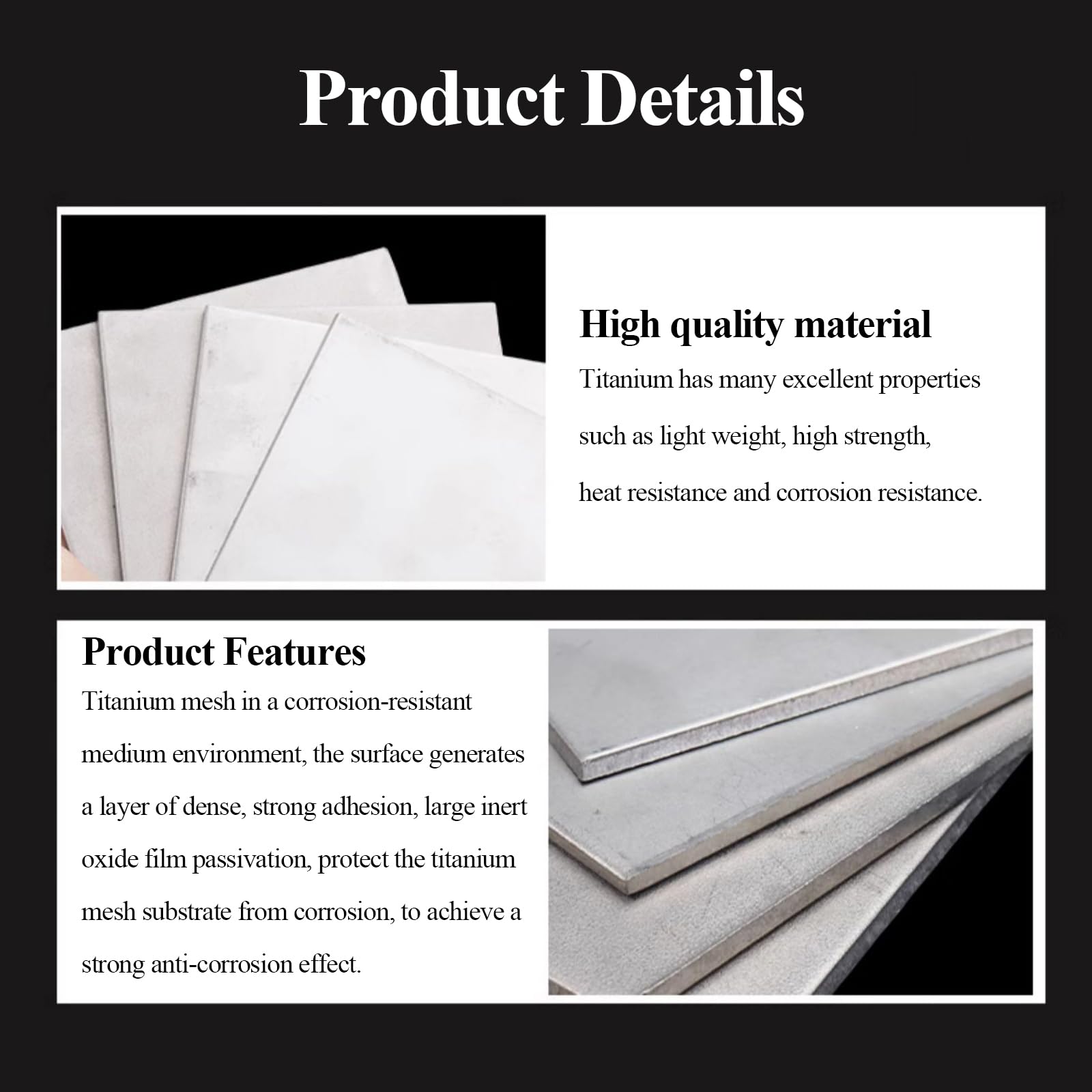 PHasz Titanium Sheet 200×100×22Mm-200×100×40Mm, Ta1/Ta2 Metal Titanium Plate High Strength Suitable for Chemical Industries,200×100×35mm