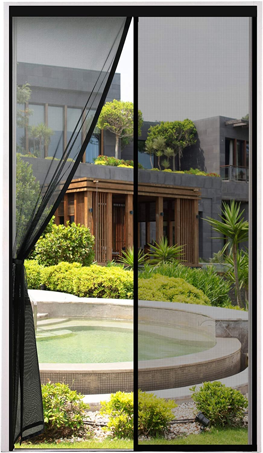 Magnetic Fly Screen Doors, Magnetic, Automatic Opening and Closing, Anti-Mosquito Door Curtain, Fly Screen, Outdoor Door (L90