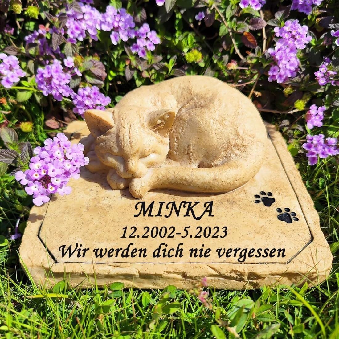 Piedra Conmemorativa for Gatos Personalizada: Recuerdo Personalizado for su Querida Mascota