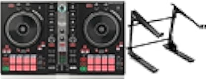 Hercules DJControl Inpulse 300 MK2 2-Channel DJ Controller with Laptop Stand for Beginners and Pros - Portable USB MIDI Controller for Mixing and Scratching - Compatible with DJ Software