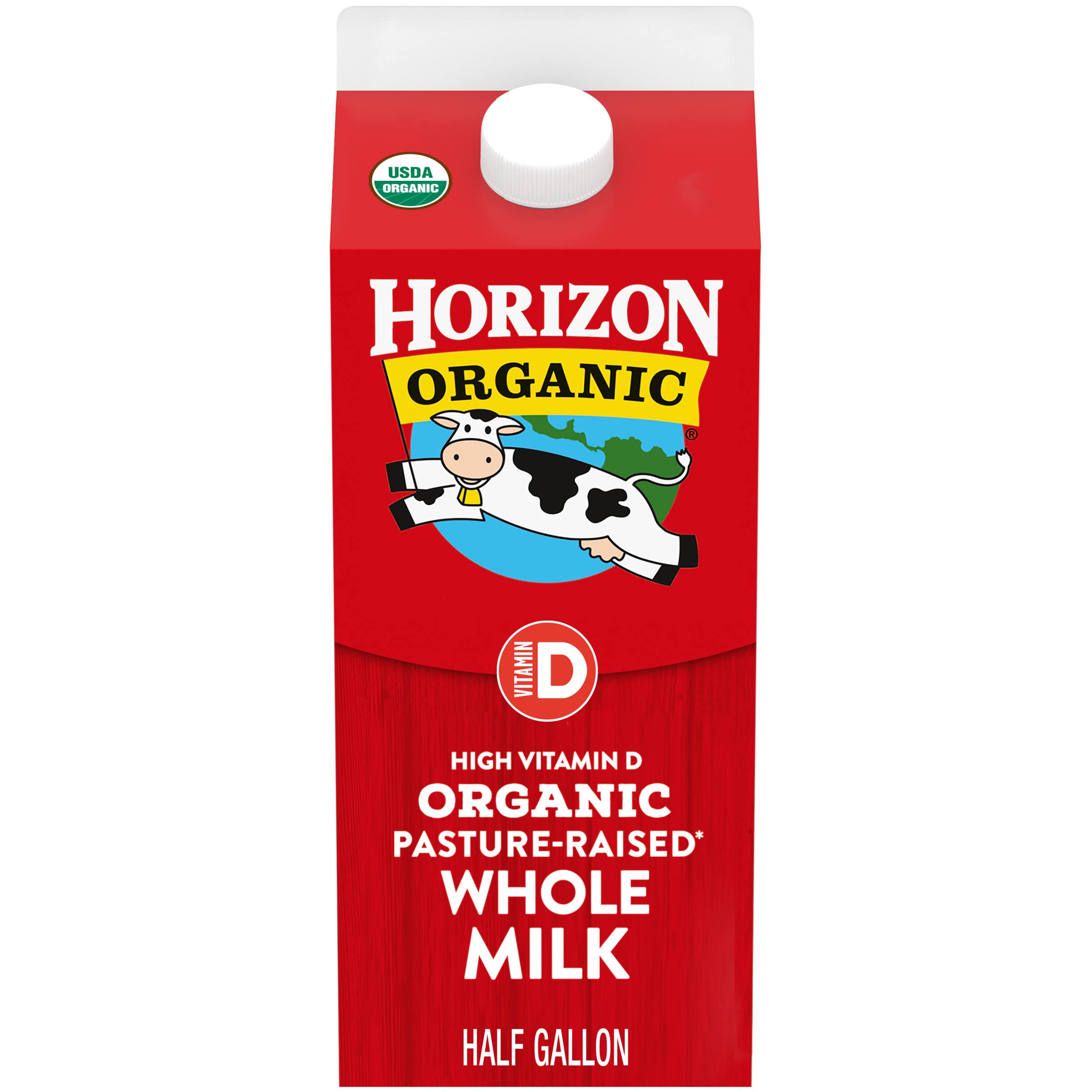 Buy Horizon Organic Whole Milk, High Vitamin D, Half Gallon Online at