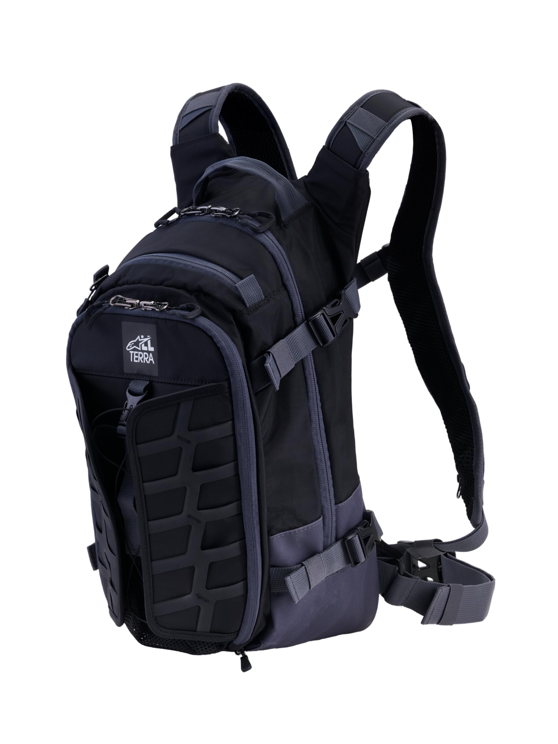 Alpinestars AT-​15 Sac à dos moto, noir/​gris, Einheitsgröße