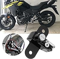 Vista 3 de Fydun Motocicleta Casco Lock Mount Hook Aleación de aluminio Kit de modificación de motocicleta para Suzuki V Strom 250 2017 (negro)