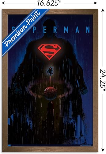 Miniatura 65 de Trends International DC Comics: Dark Artistic - Póster de pared de Superman, 34 pulgadas de largo x 22.4 W, versión premium sin marco