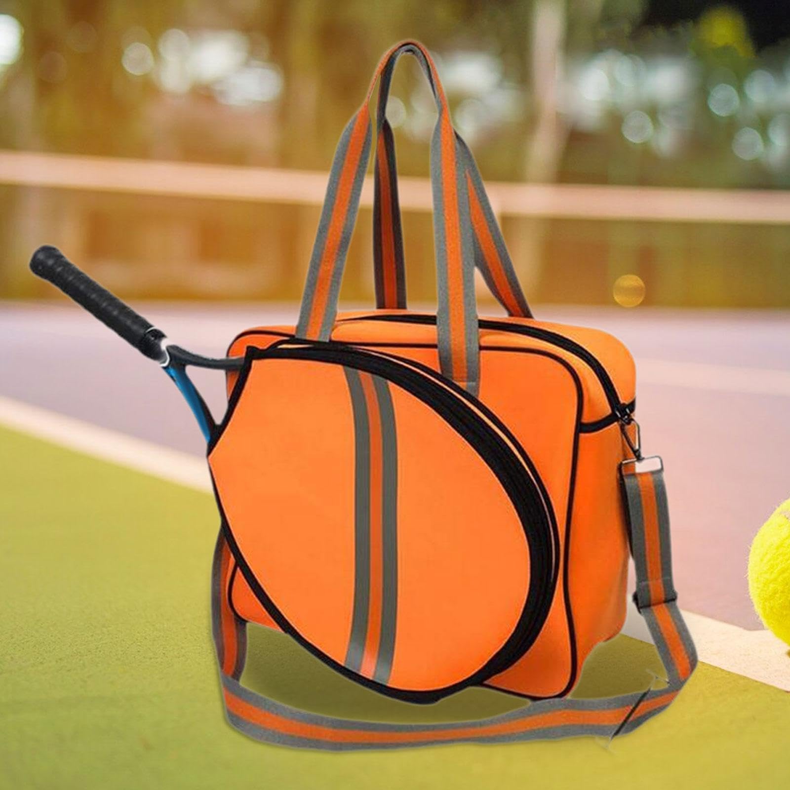 Elegante Borsa per Racchetta da Tennis con Ampio Spazio di | elegante per sport e attività all'aperto da donna, multifunzionale, con racchetta, palline, accessori, borsa da tennis,