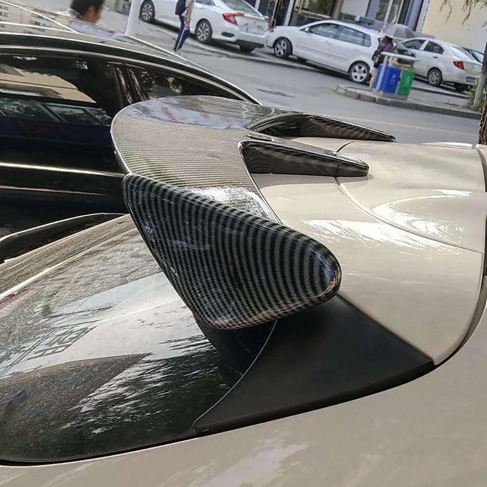 Kompatybilny z modyfikacją tylnego skrzydła SUV, górne skrzydło, samochodowy uniwersalny zderzak, naprawiono wiatr bez wiercenia, duże skrzydło tylne, akcesoria samochodowe(Bright Black)