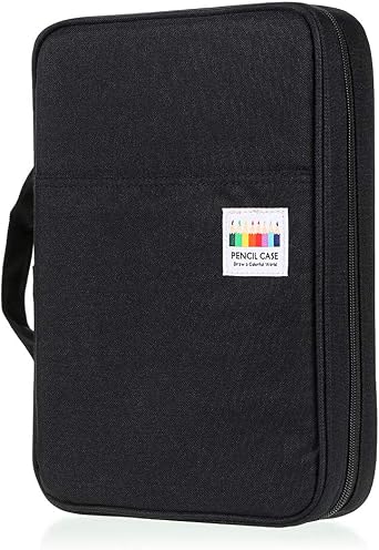 BTSKY Portable Colored Pencil Case - Colored Pencil Organizer Holds 166 Pencils or 112 Gel Pens Large Capacity Zippered Pencil Holder Gel pens