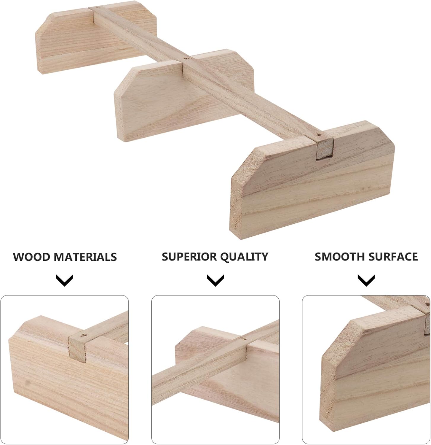 Chicken Perch Wooden Roosting Bar Chick Stand Trainning Perch Toy Coop Ladder Bird Toy for Coop and Brooder Large Bird - Image 4