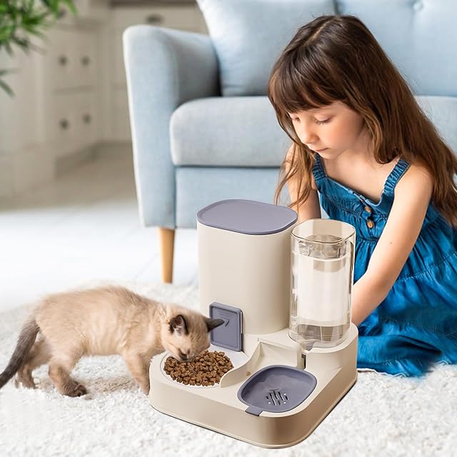 Foto 2 de 6 de PETCUTE Dispensador Comida y Agua para Gatos y Perros