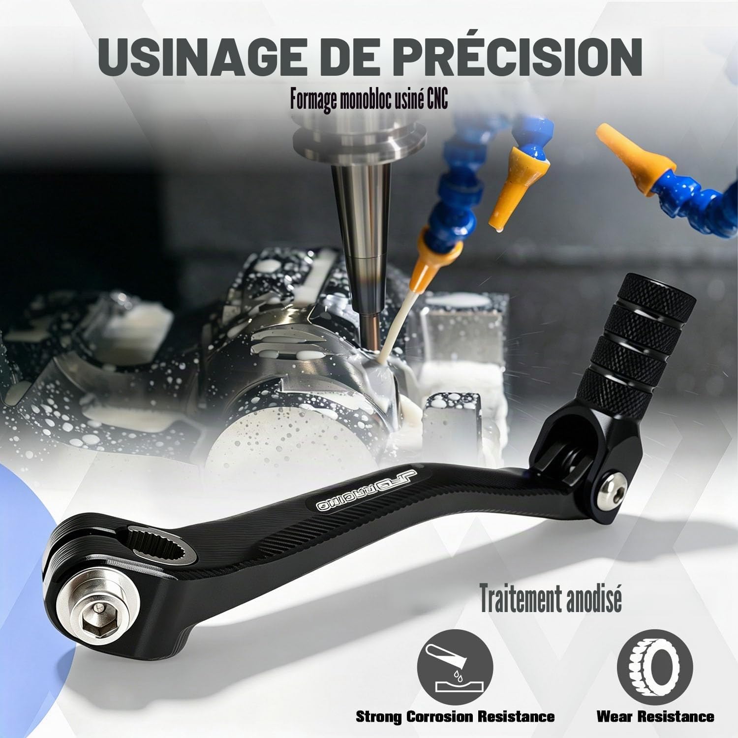 Levier de Vitesse de Moto,Levier de Vitesse Pliable en Aluminium CNC-Noir | pour Dirt Pit Bike 50cc-125cc XR50 CRF50 XR70 CRF70 XR110 CRF110