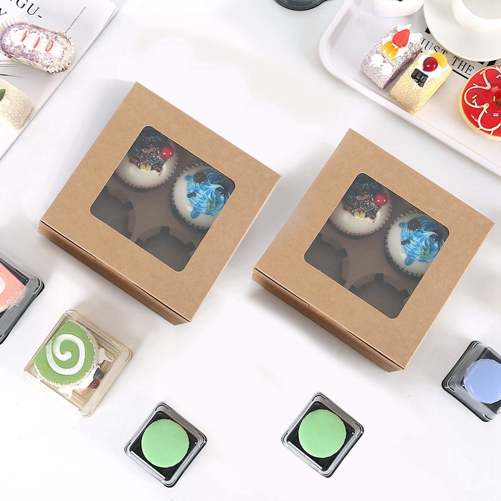 Boîte En Papier Kraft Avec Fenêtre