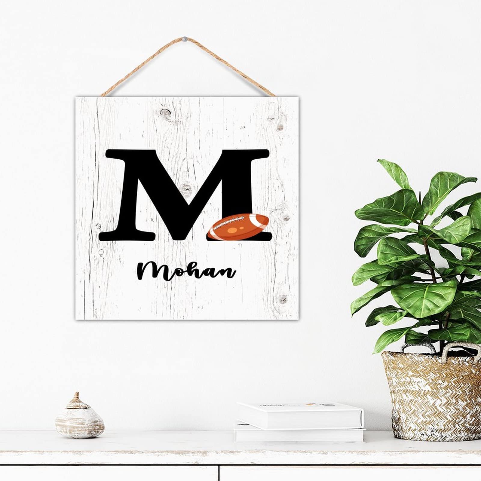 Plaque murale en bois vintage pour habiller un mur vide avec le thème jeu sportif