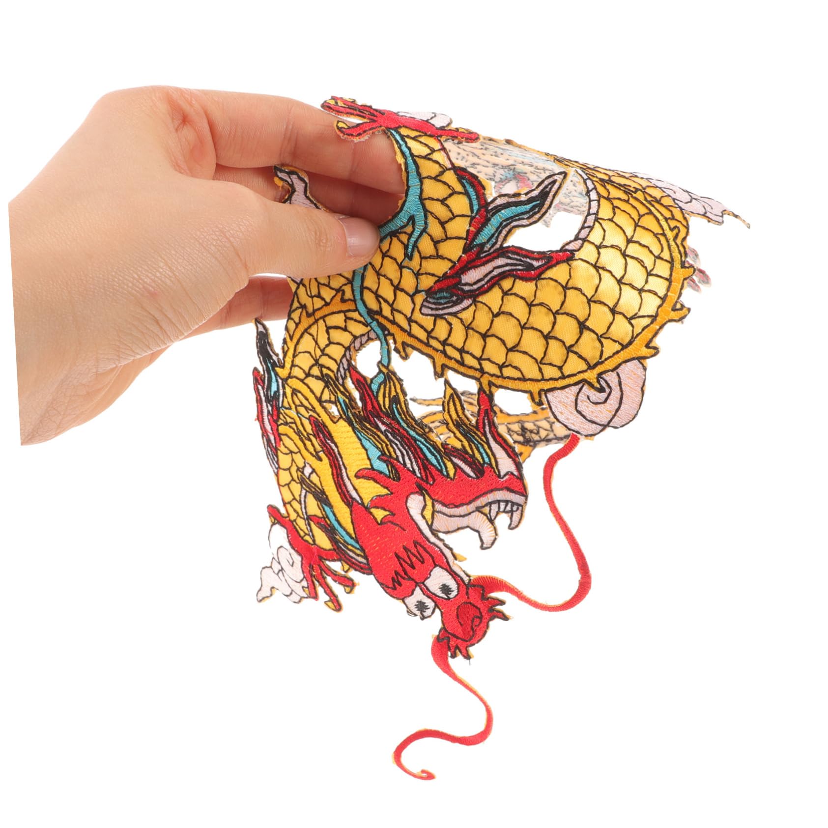 10pezzi Toppe Ricamate Forma Di Drago Patch Termoadesive Per Abbigliamento e Accessori Per Decorare Pantaloni Zaini e Fai Da Te Creativo e Pratico