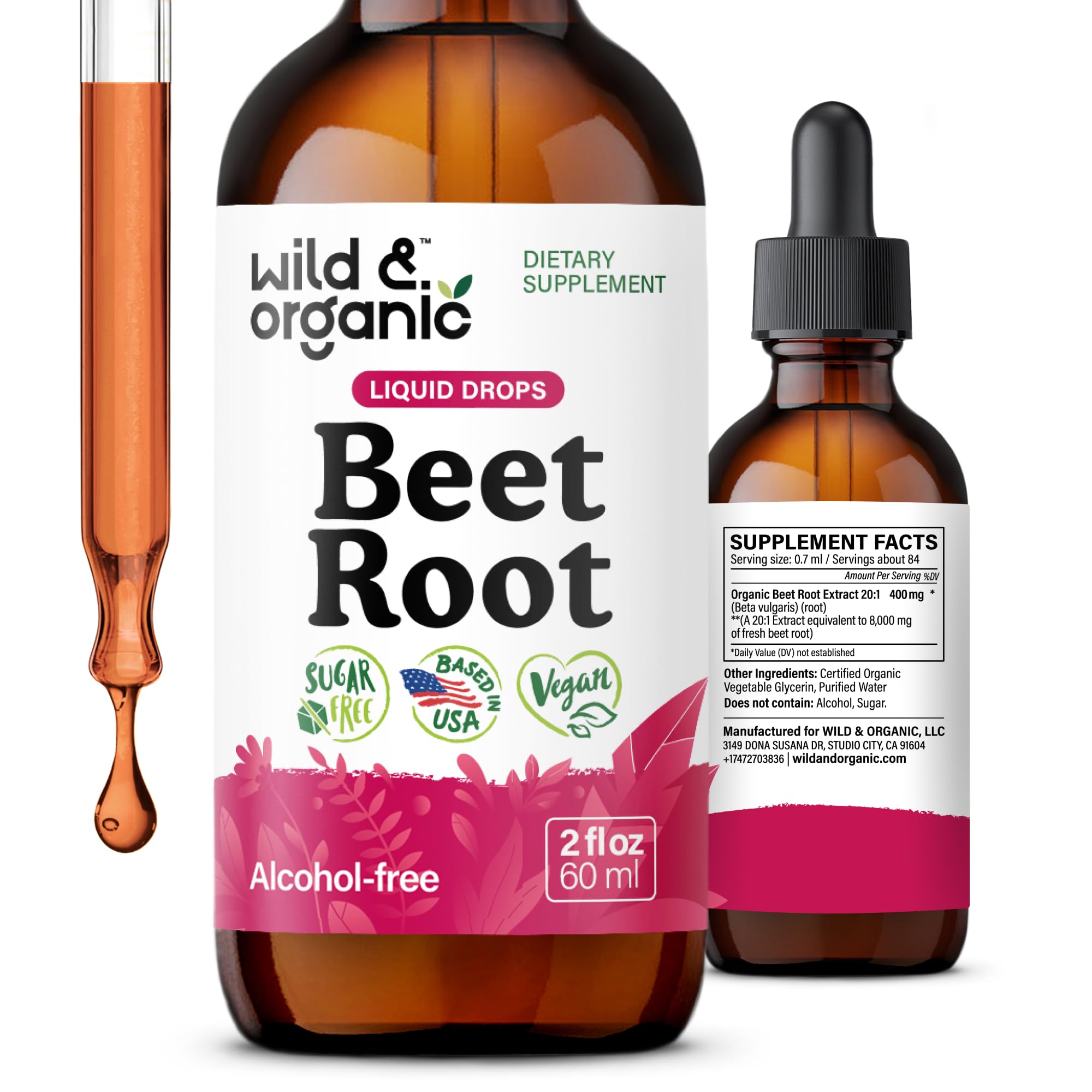 Wild & Organic Beet Root Liquid Extract Drops