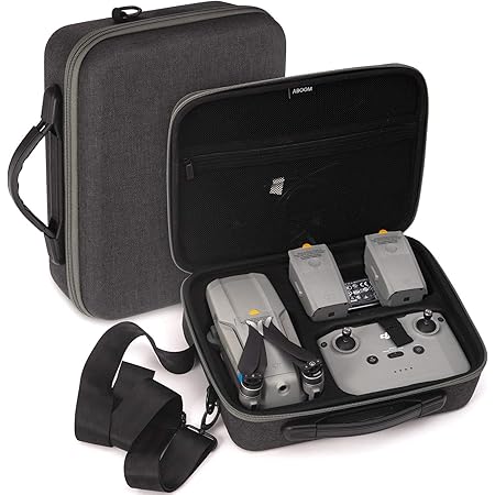 Aboom Travel Case for DJI Mavic Air 2 , Ultra Sturdy and Durable, Fit for Batteries - Battery Charger - Remote Controller and Other Accessories
