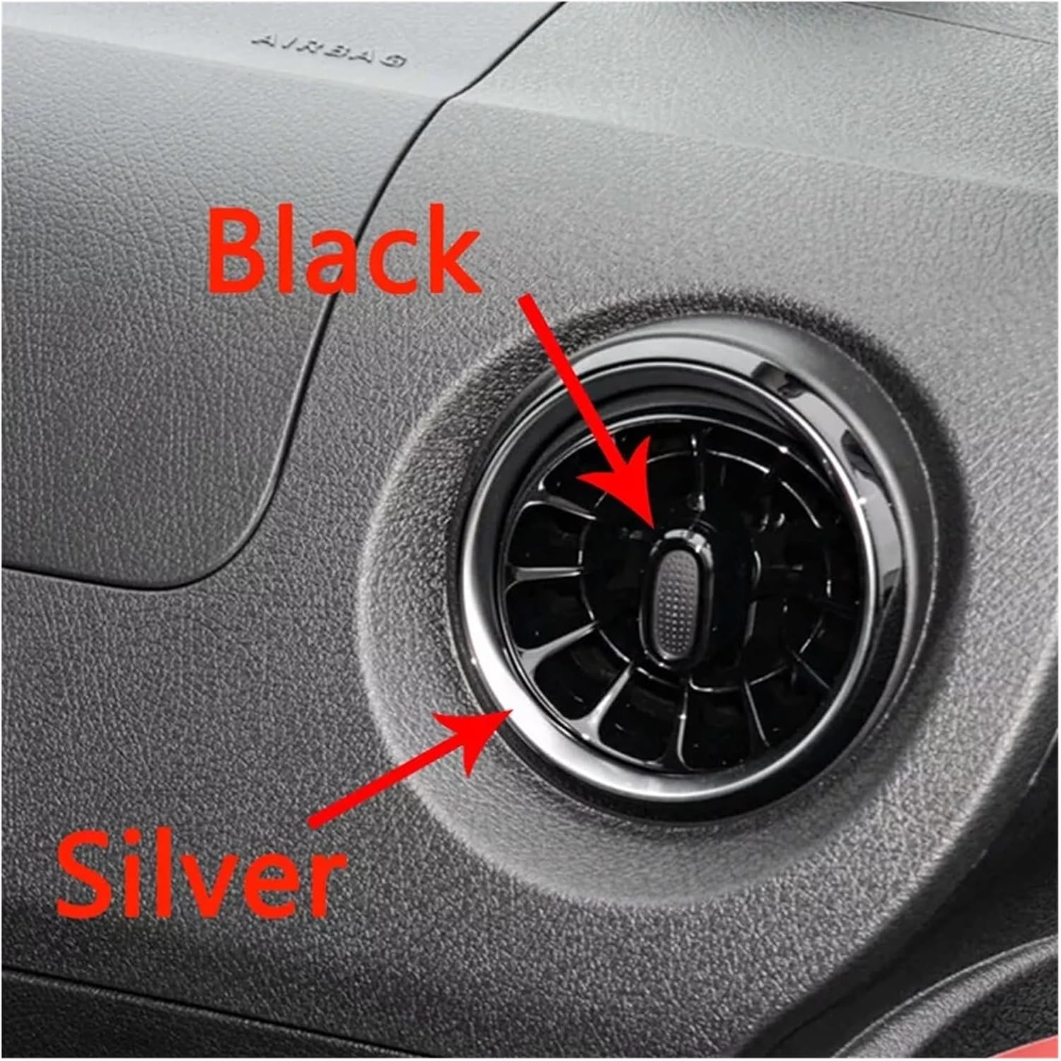 ​All Silver Car Front Interior Dashboard A/C Air Outlet Turbo Conditioning Vent Compatible For Mercedes Benz V Class W447 Vito A4478308502