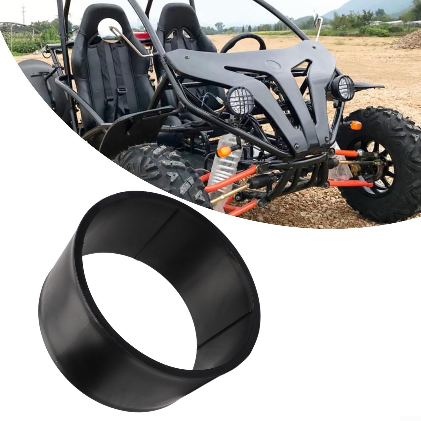 Funda de neumático de PVC 11x7.10-5 para Go Kart y para DRIFT Trike Mejorado Rendimiento Slick Ajuste Seguro Negro