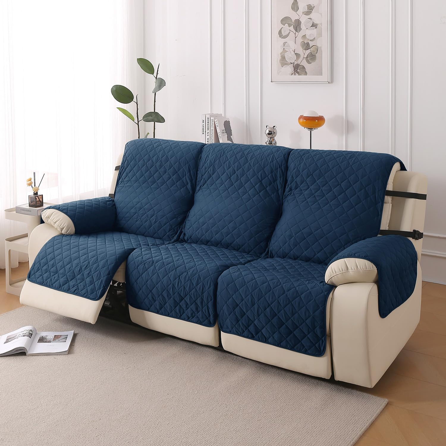 HOKIPO Recliner Cover - 3 Seater, Forest Green -29 HOKIPO Recliner Cover - 3 Seater, Forest Green -29