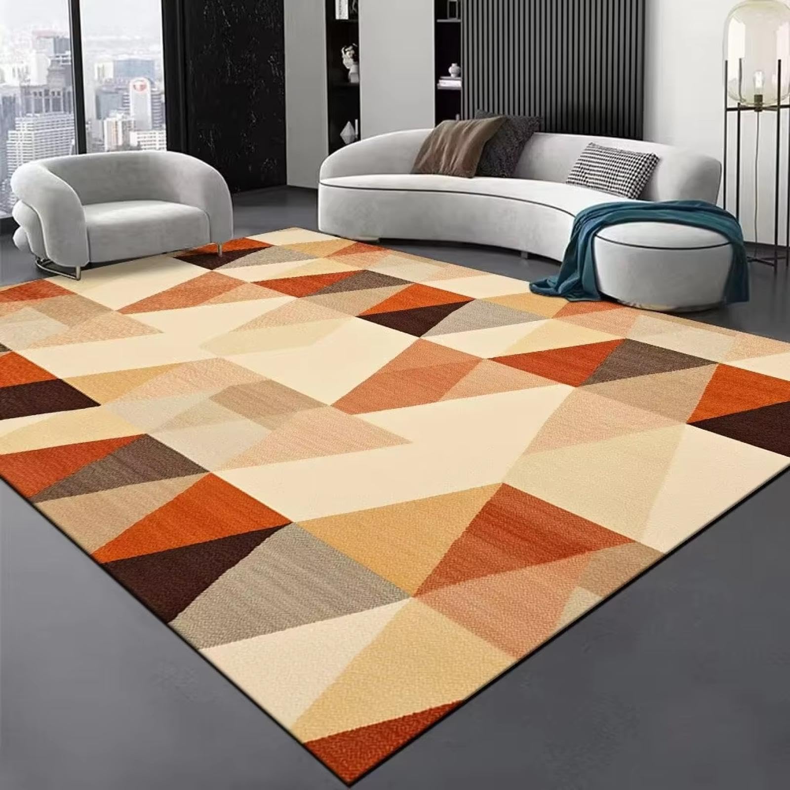 Alfombras abstractas nórdicas de gran tamaño 120x160 para sala de estar y sofá