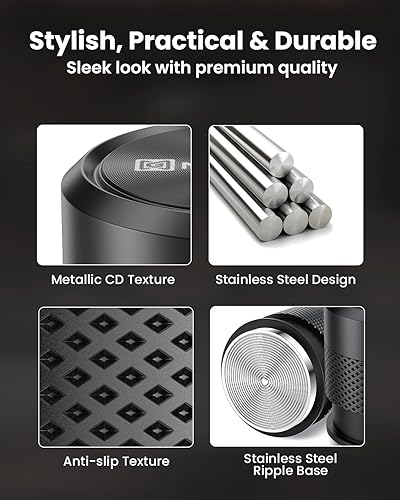 Miniatura 6 de Maestri House - Manipulador de café espresso de 2.087 in, acero inoxidable para máquina de café expreso, profundidad ajustable para todos los