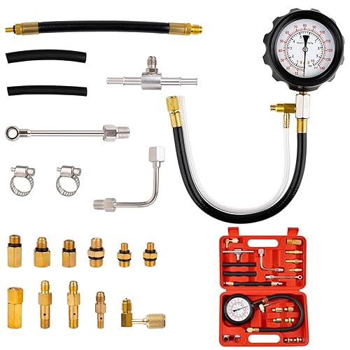 0-140PSI Fuel Pressure Tester Kit, Fuel Injector Injection Pump Pressure