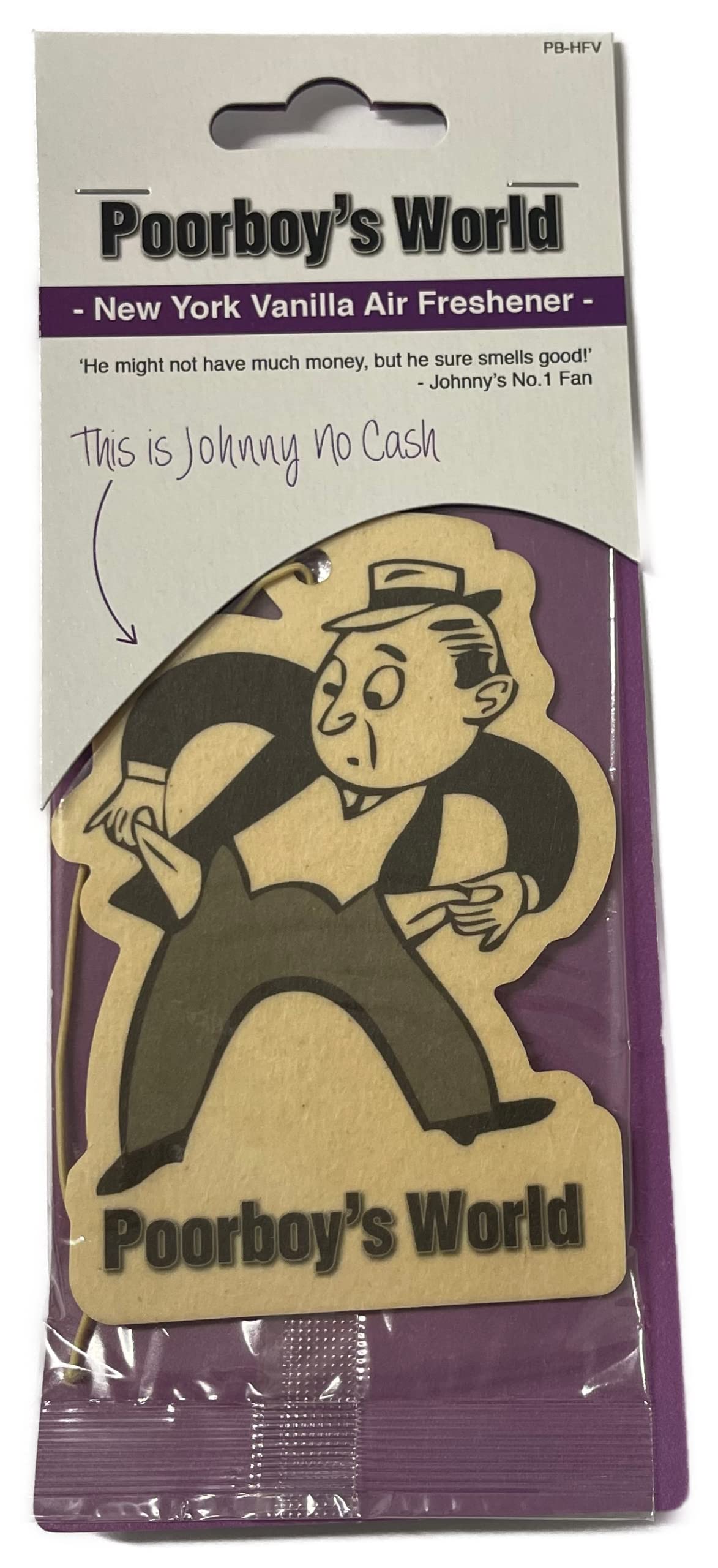 Poorboys World Hanging Air Freshener - Vanilla