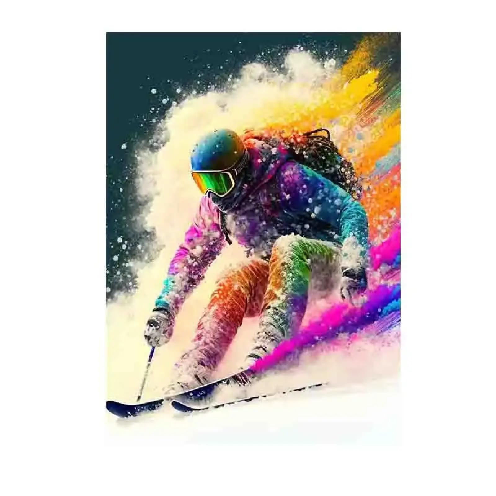 Impression snowboard grand format pour salon moderne et chalet - 6