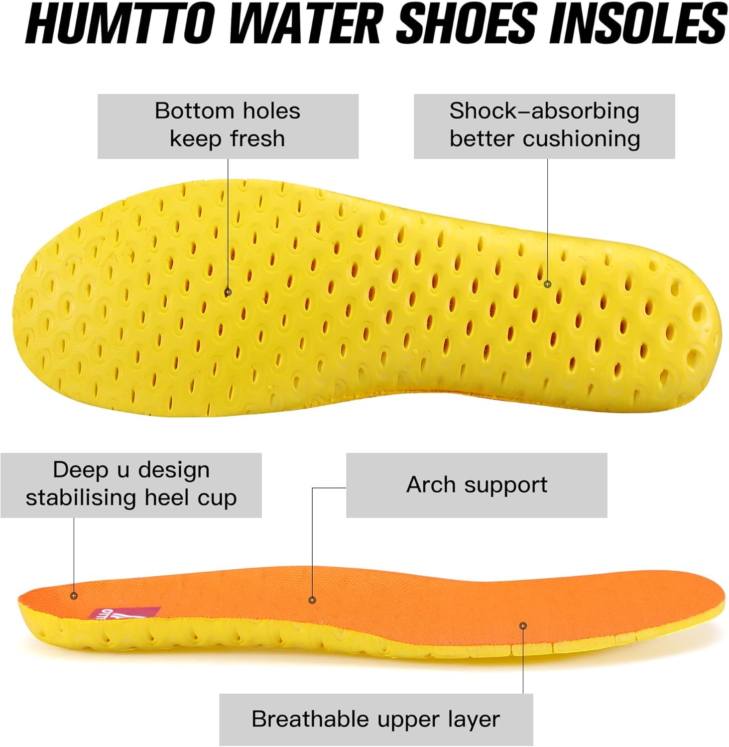HUMTTO Men's Water & Land Shoes - Summer Quick Drying Water Shoes Hiking Sandals Outdoor Non-Slip Closed Toe Water Sandals River Aqua Shoe