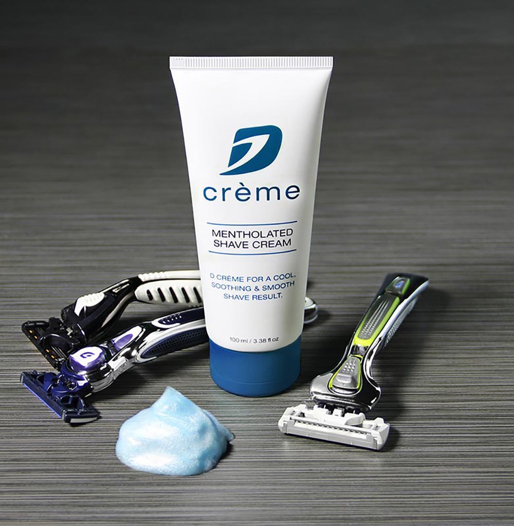 D Crème Crema de afeitar mentolada - para un afeitado suave y calmante (paquete de 2) 2