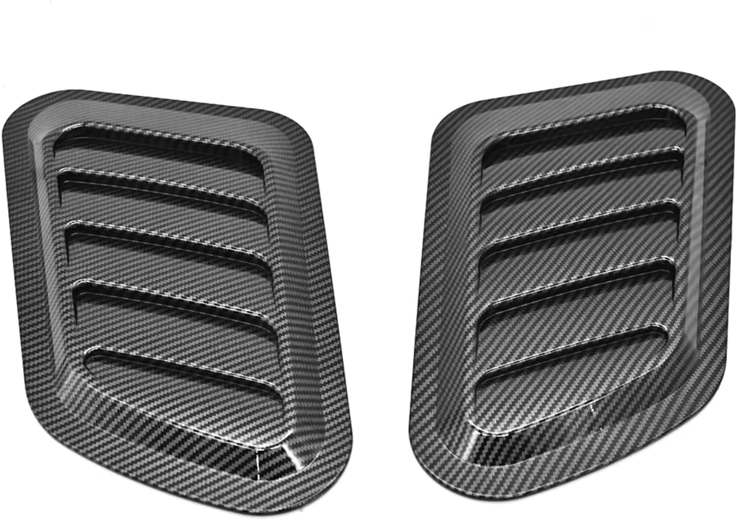 Hood Vents Cover Universal 2PCS Car Hood Scoop Air Intake Fast Flow Vent Decorative Trim Styling Exterior Modification Decoration