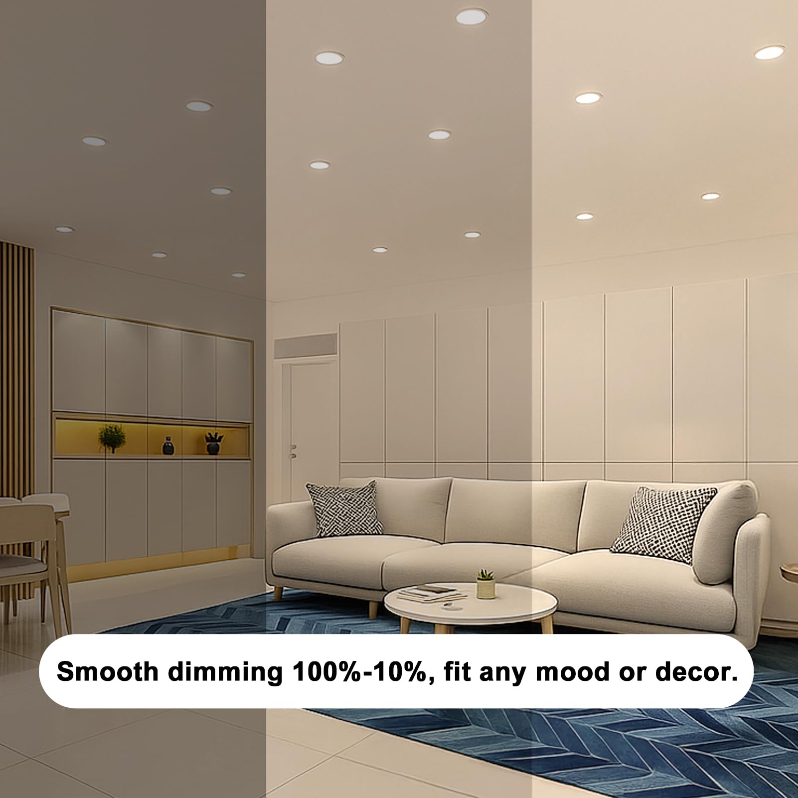 PAR30 LED Bulbs UL Listed, Dimmable Light Bulb, 11 Watt(75W Equivalent) Spotlight, E26 Base, 3000K Warm White Flood Light Bulbs for Living Room Kitchen Hotels Showroom, Indoor/Outdoor (6 Pack)