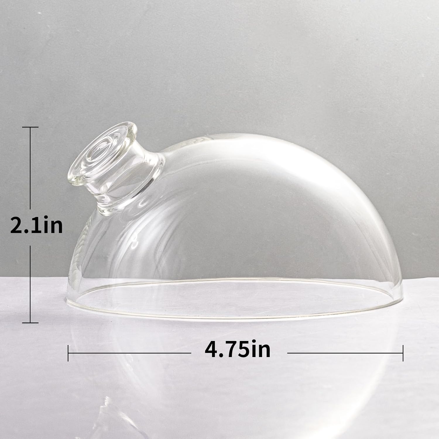 Essential Oil Diffuser Glass Dome,The Diameter is 4.75 Inches, 2.1Inches High,Not Fit for All The Diffuser?Please Choose Carefully