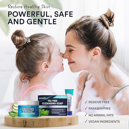 Miniatura 5 de Jabón de árbol de té antifúngico, jabón para dermatitis seborreica, jabón de psoriasis, jabón para eczema, limpieza natural para psoriasis, pie de