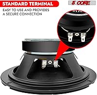 Vista 7 de 5 CORE Altavoz de subwoofer de 8 pulgadas 500 W PA DJ subwoofer con bala de aluminio rojo 8 ohmios de rango medio de graves profundos para uso