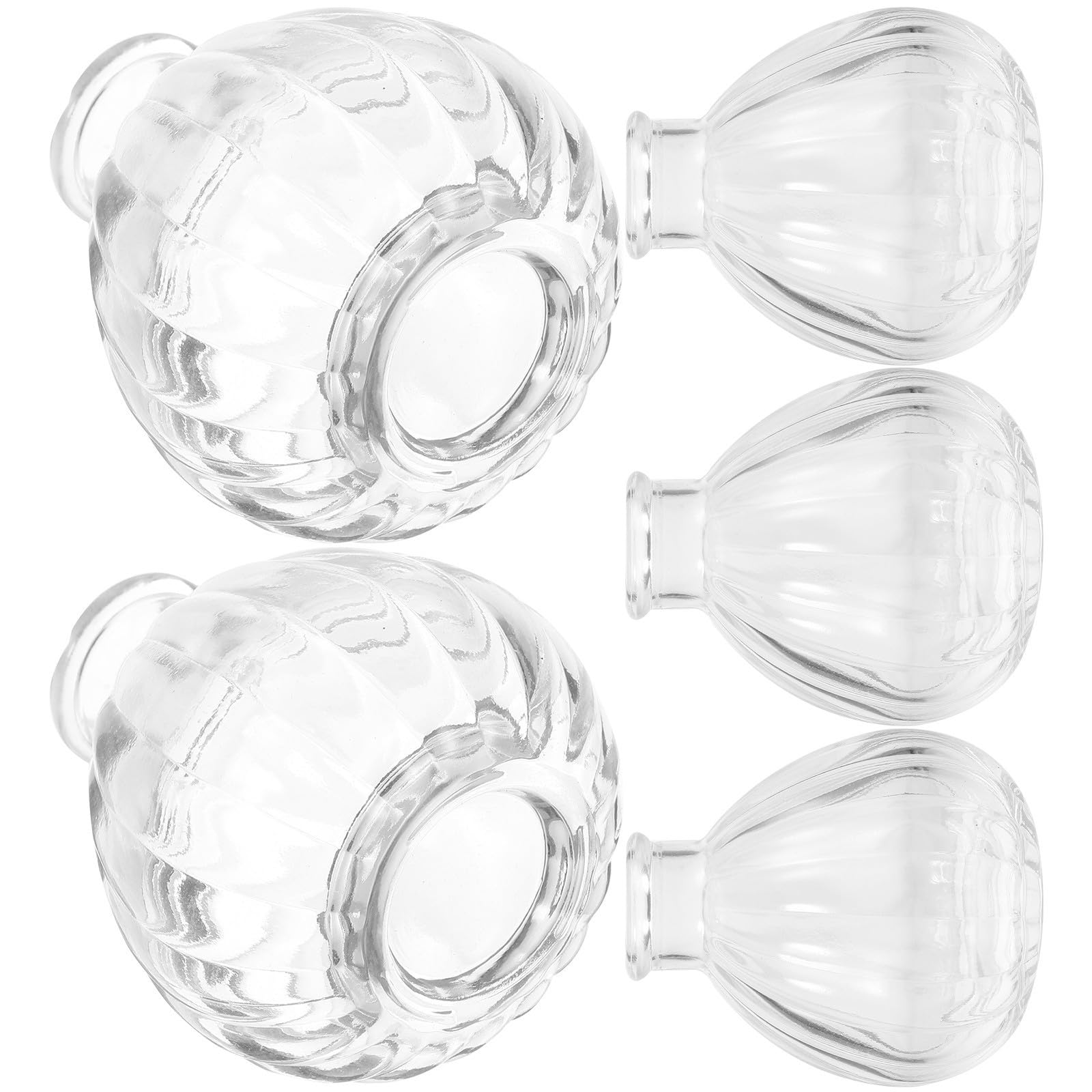 Vase à fleurs transparent petit vase robuste pour arrangement floral