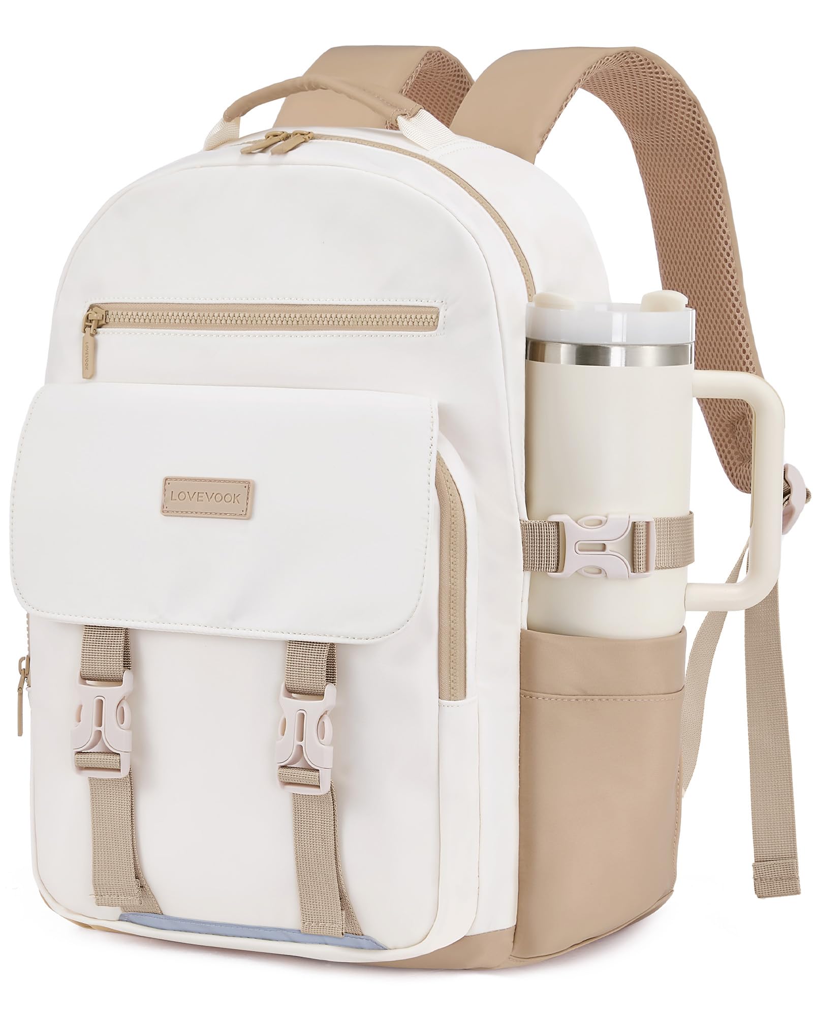 LOVEVOOK School Backpack for Teen Girls，Casual School Backpack 14-18 Teenage 15.6 Inch Laptop Bookbag, Cute Big Student Laptop Backpack for College