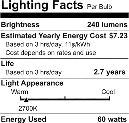 Miniatura 2 de SATCO S2423 - Bombilla incandescente ST19 de 60 W 120 V, estilo vintage, paquete de 6 bombillas estilo Edison de 60 W para usar en tu hogar,