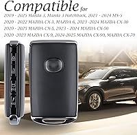 Vista 5 de Vitodeco Funda protectora de piel para llave a distancia compatible con Mazda 3, Mazda 6, CX-5, CX-50, CX-3, CX-30, CX-9, CX-90, CX-70, 4 botones