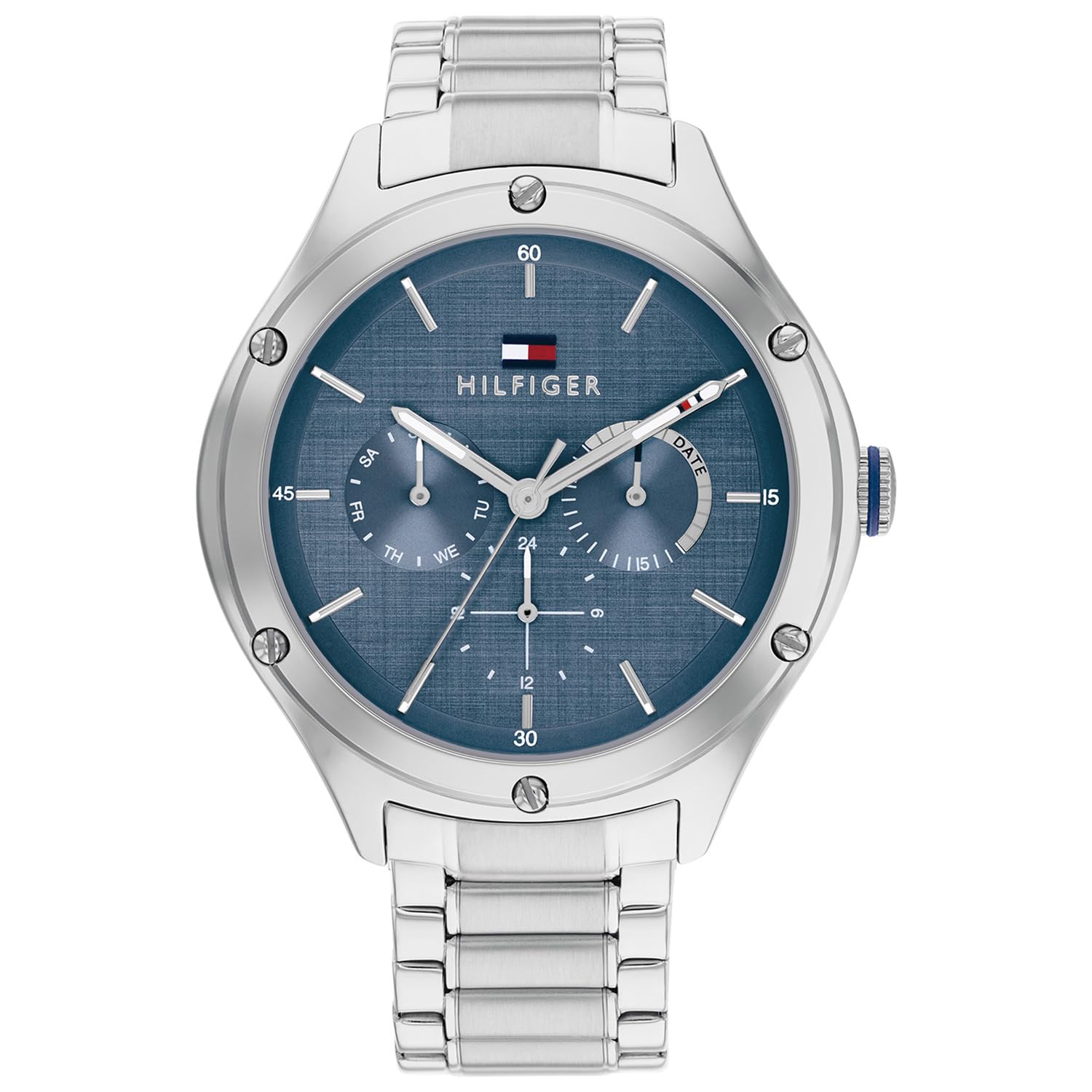 Lexi with Qtz Multifunction Blue Dial Silver Strap Watch for Women - TH1782657W-image-6