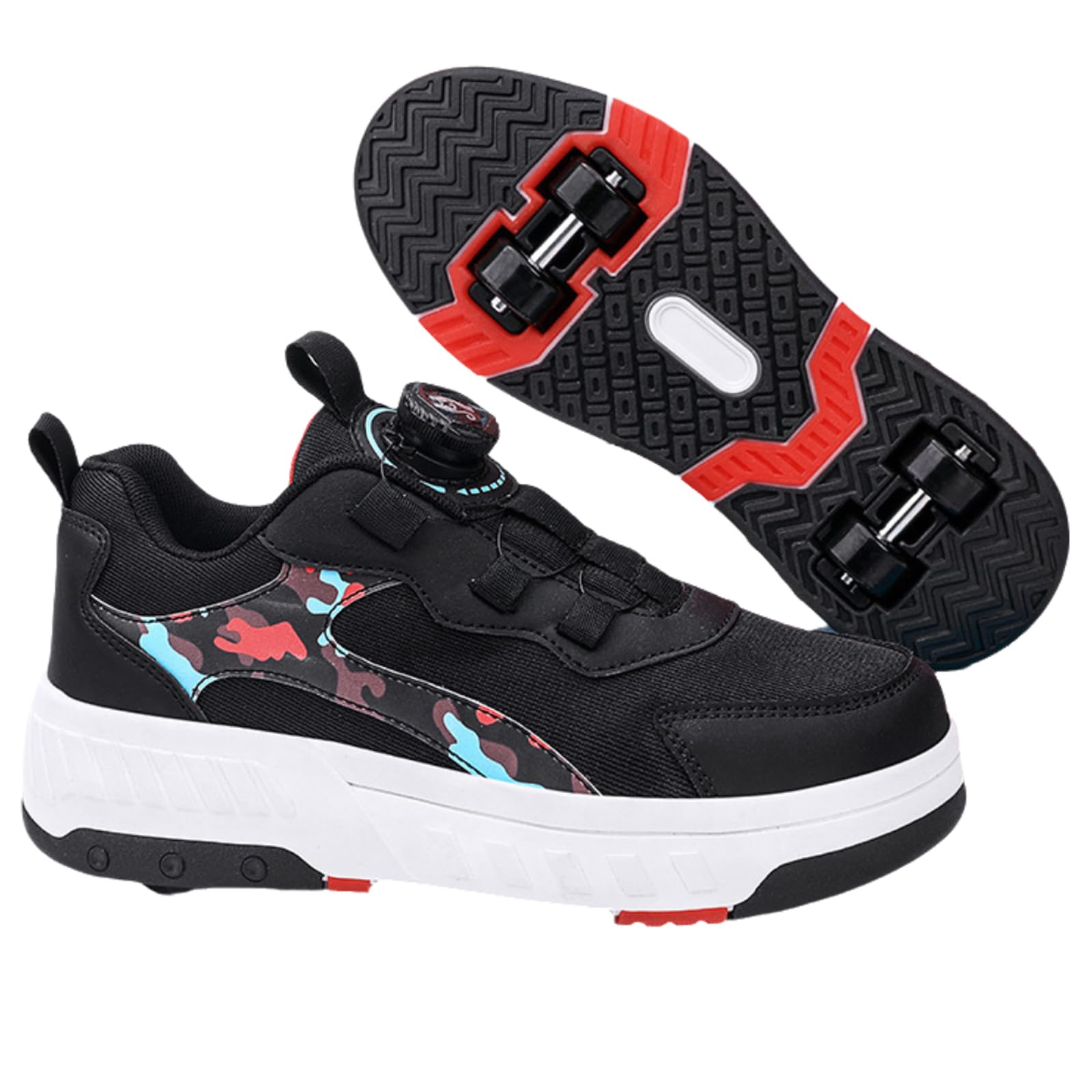 Zapatillas Deportivas con Ruedas para niños,Zapatillas con Ruedas niño,Zapatillas con Ruedas,2 en 1,Multiusos,Retráctil,para Pascua Cumpleaños,Navidad,Regalos creativos de Vacaciones