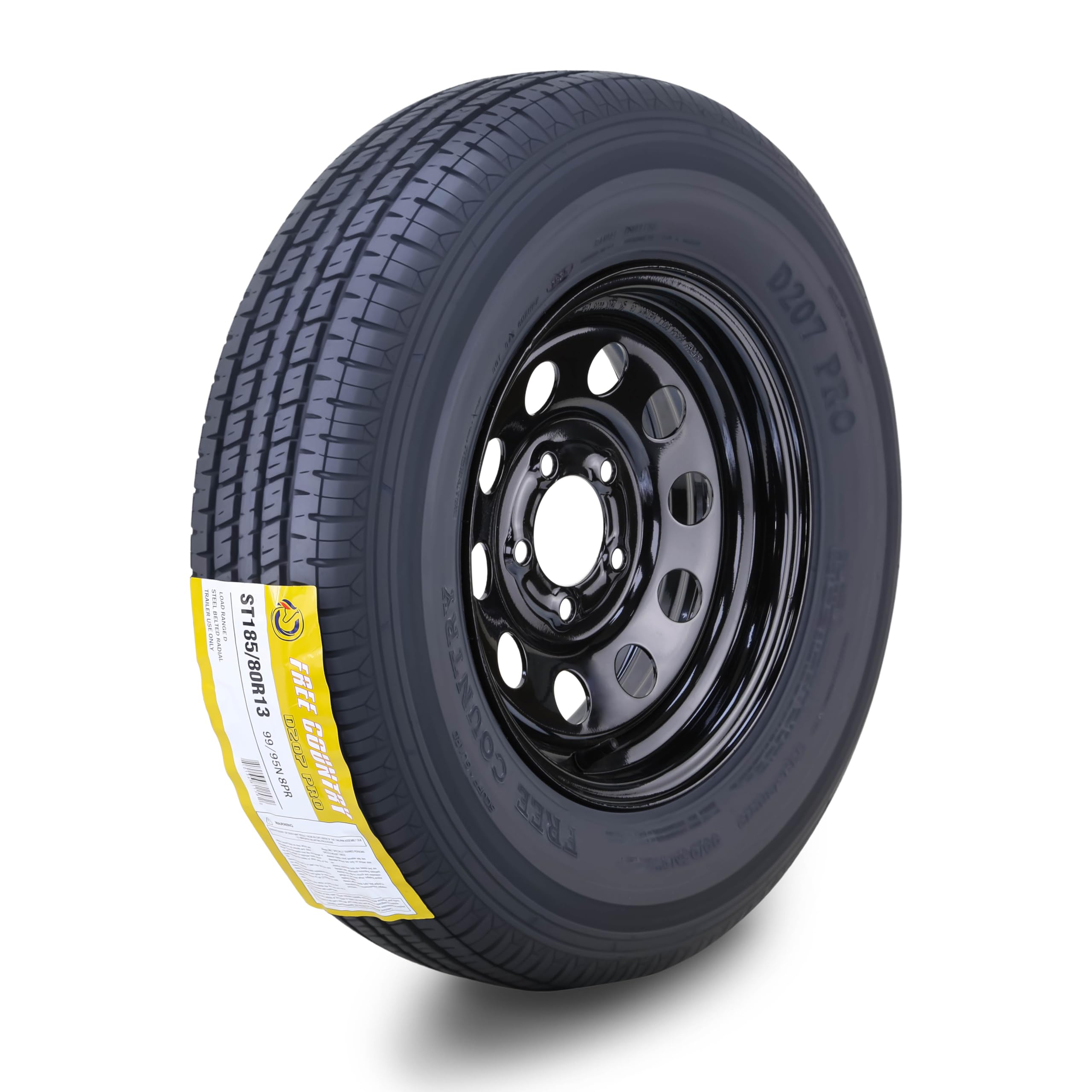 Amazon.com: Free Country Trailer Tire Wheel Assembly ST185/80R13 8