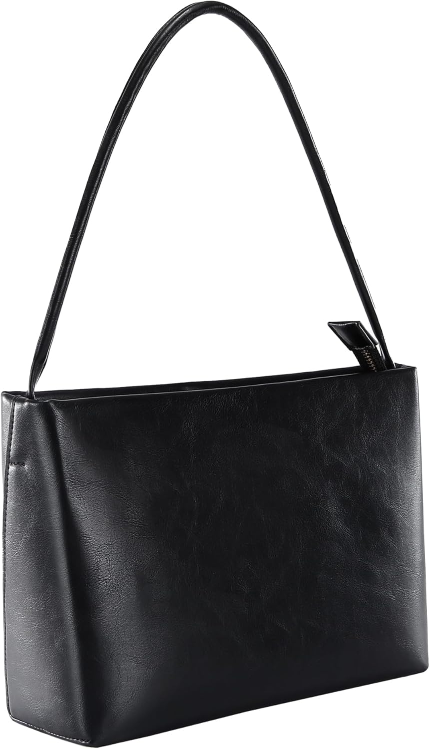 Women Handbags Faux Leather Shoulder Bag Small Vintage Classic Elegance Zipped Purse Clutch for All Occasions